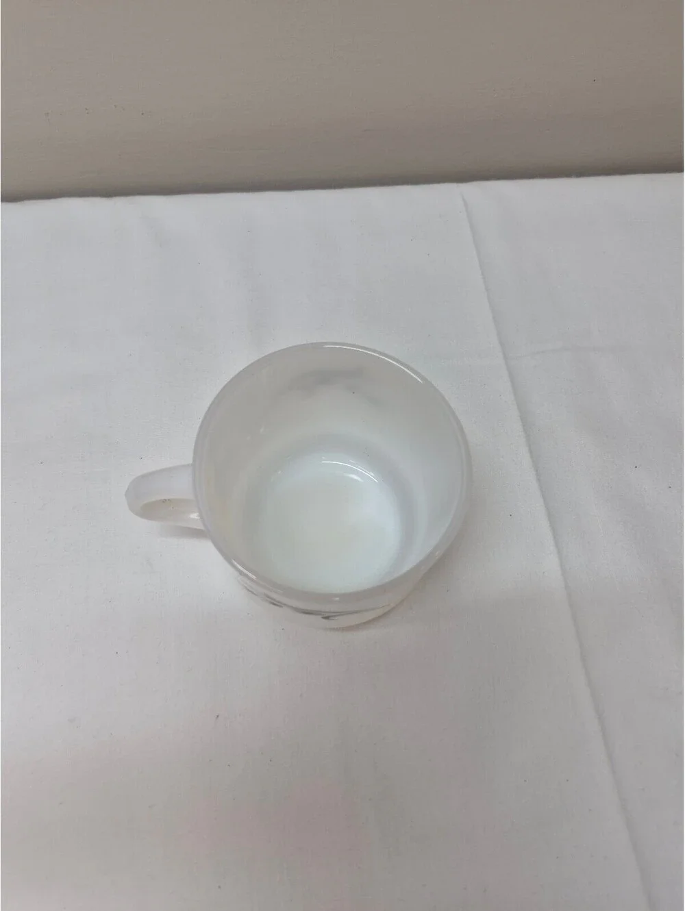 Vintage Fire-King Anchor Hocking Milk Glass Coffee Cups Set of 2 J48